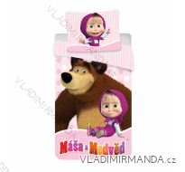 OBLIEČKY Mash AND BEAR MÁŠA A MEDVEĎ DETSKÉ Divic (140 * 200) JF MASAMEDVED02