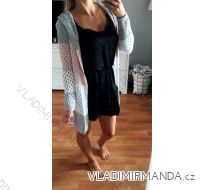 Cardigan pletený dámsky slabý s kapucňou (uni sl) TALIANSKÁ MÓDA IM2188012