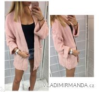 Cardigan pletený dlhý rukáv dámsky (uni sl) Talianska MODA IMC181043