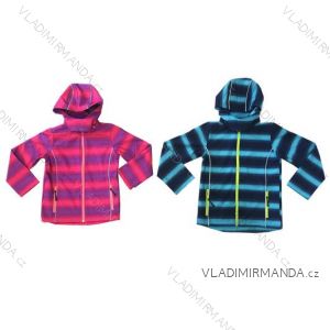 Bunda softshell dojčenská a detská dievčenská a chlapčenská flaušová podšívka (86-128) KUGO Y2220 / A