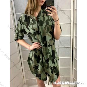 Šaty tenké dámské letní maskáč (uni m/l) TALIANSKÁ MÓDA IM419377