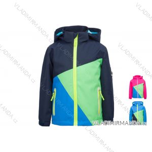 Bunda softshell dojčenská a detská dievčenská a chlapčenská flaušová podšívka s kompasem (92-122) KUGO B3027