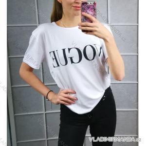Tričko krátky rukáv dámske VOGUE (s-l) AFASHION AF19045