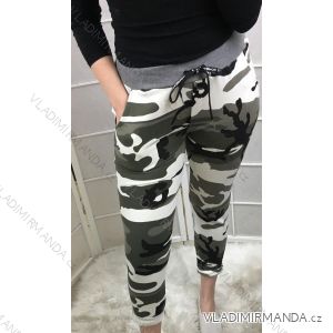Tepláky dlouhé dámské maskáč (uni s/m) ITALSKá MODA IM319306